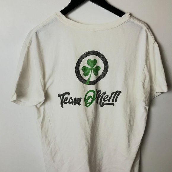 Team O'Neill T Shirt Four Leaf Clover Single Stitch Graphic Tee Short Sleeve - Picture 6 of 15